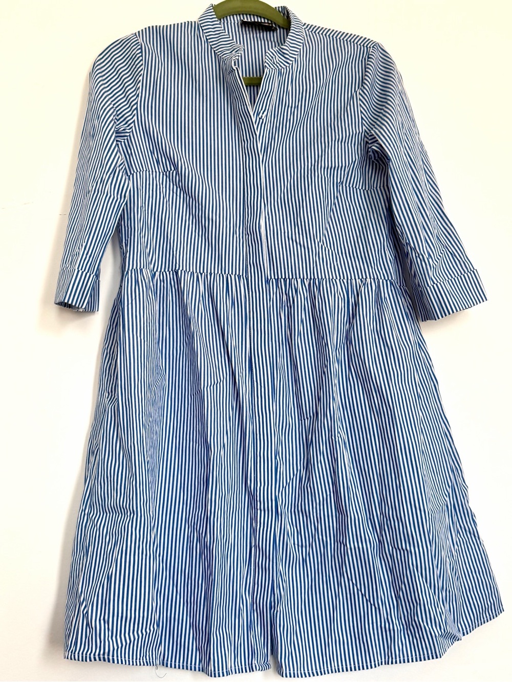 TUCKERNUCK Blue Stripe Royal Shirt Dress XS - Picture 2 of 3
